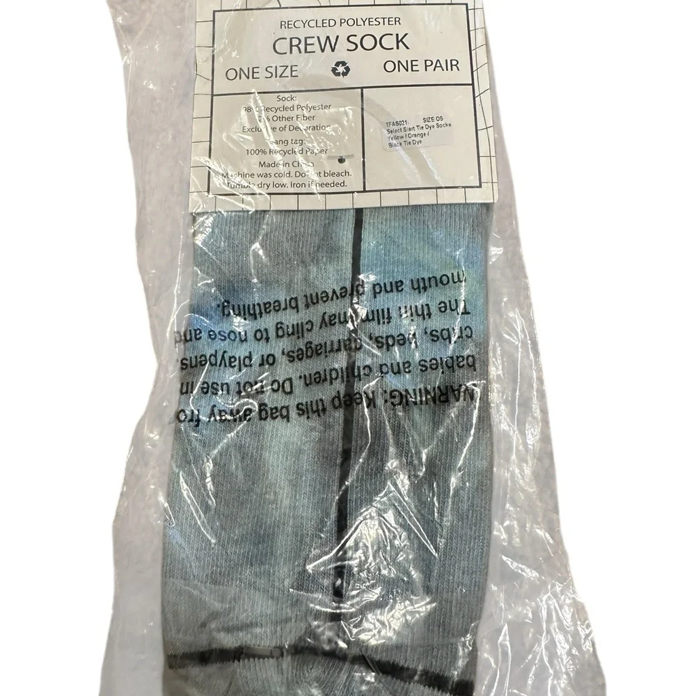 Urban outfitters select brand new in‎ poly tie dyed blue athletic socks